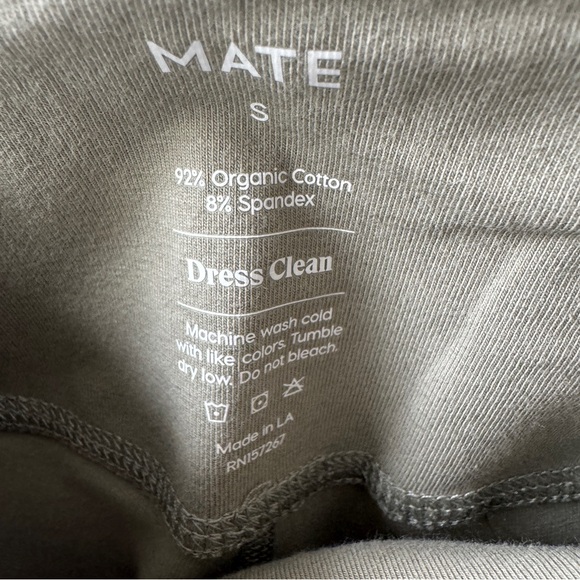 NWOT size S Green Sage Bike Shorts - MATE the Label - Picture 2 of 4